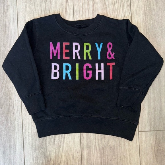 Other - Black 'Merry & Bright' Sweatshirt
